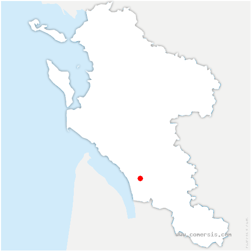 carte de localisation de Blanzaguet-Saint-Cybard