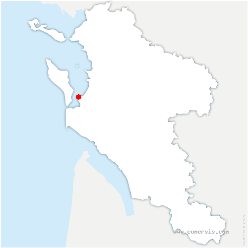 carte de localisation de Bourcefranc-le-Chapus
