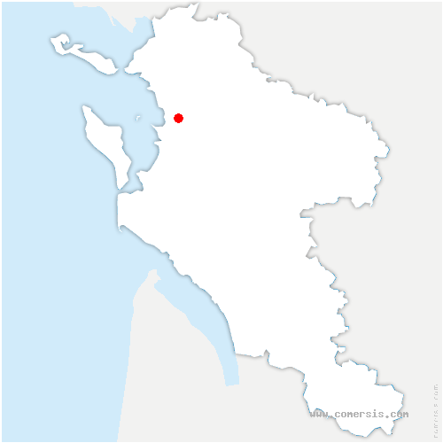 carte de localisation de Breuil-Magné