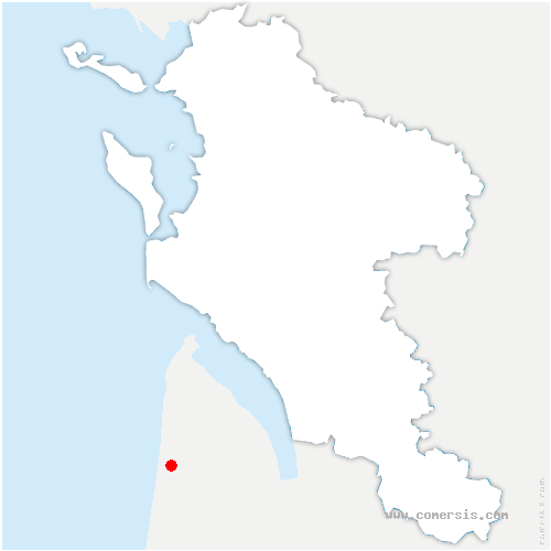 carte de localisation de Brie-sous-Chalais