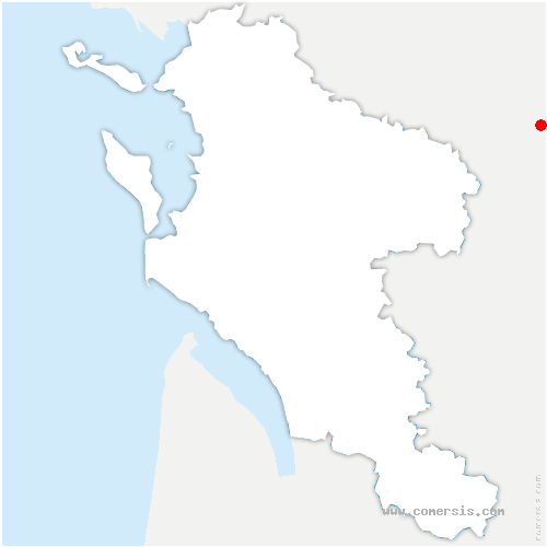 carte de localisation de Brigueuil