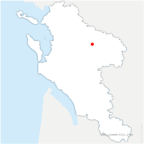 carte de localisation de Cellefrouin