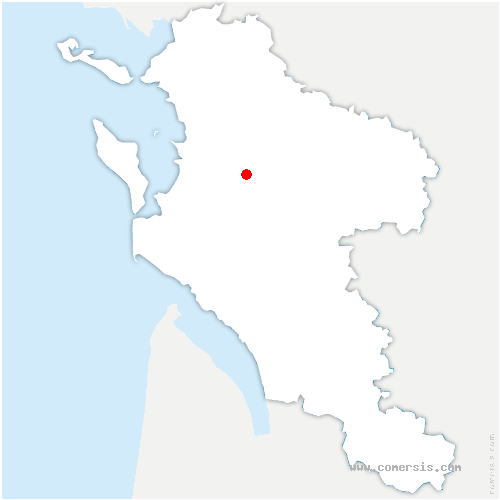 carte de localisation de Champdolent