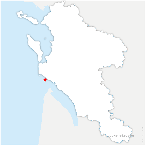 carte de localisation de Châteauneuf-sur-Charente