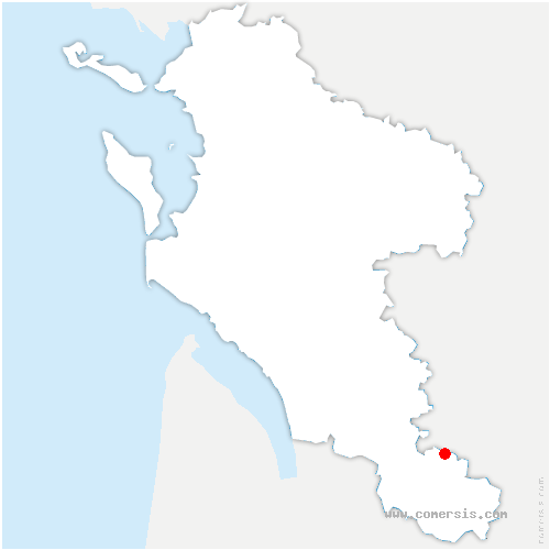 carte de localisation de Chevanceaux