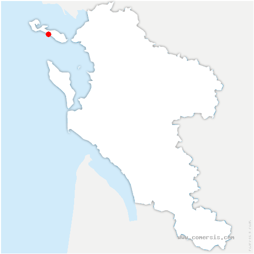 carte de localisation de Couarde-sur-Mer