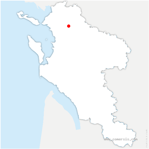 carte de localisation de Courcôme 