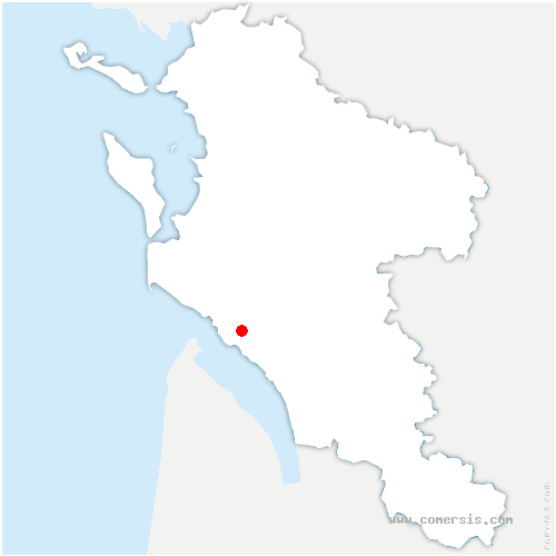 carte de localisation d'Échiré