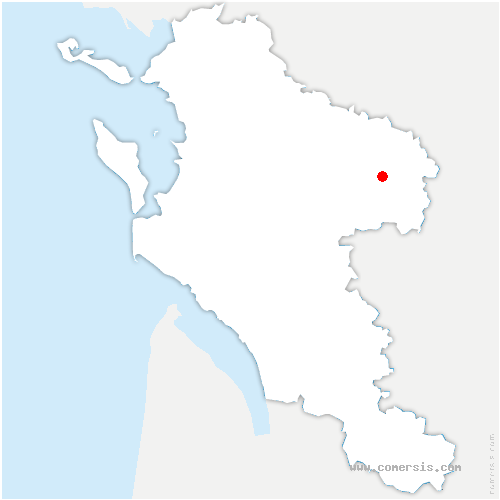 carte de localisation des Églisottes-et-Chalaures