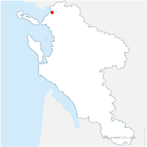 carte de localisation de Esnandes