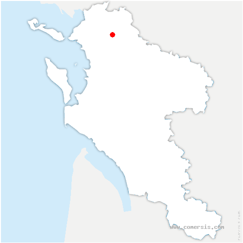 carte de localisation de la Faye