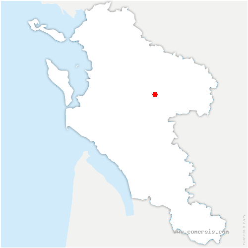 carte de localisation de Fenioux