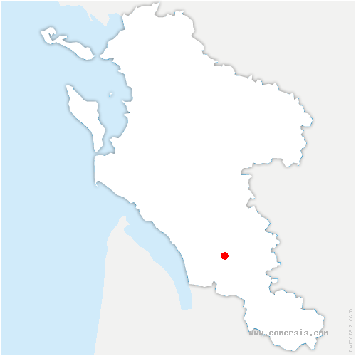 carte de localisation de Guitinières
