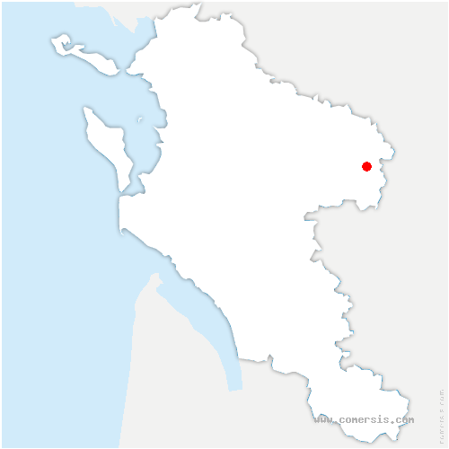 carte de localisation de Lésignac-Durand