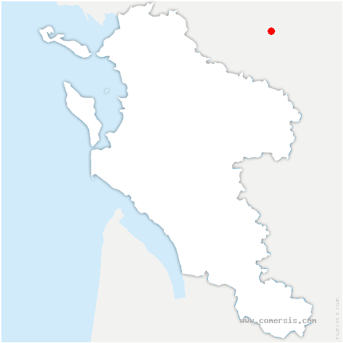 carte de localisation de Lessac