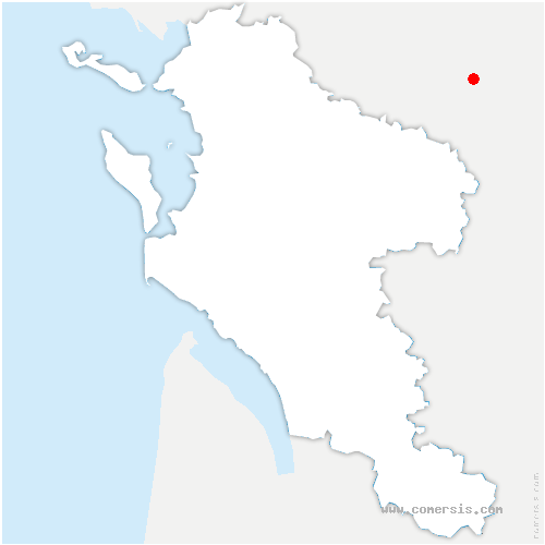 carte de localisation de Lesterps