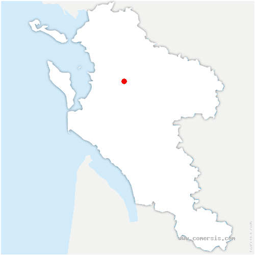 carte de localisation de Lussant