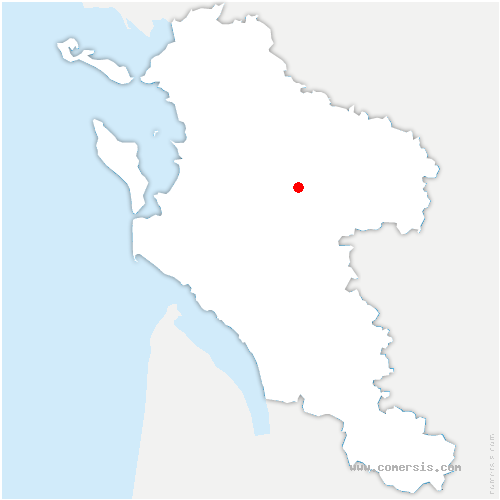 carte de localisation de Marcenais