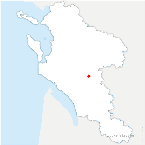 carte de localisation de Ménigoute