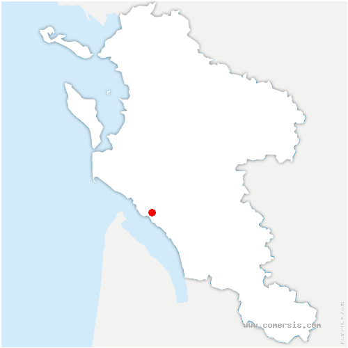 carte de localisation de Meschers-sur-Gironde