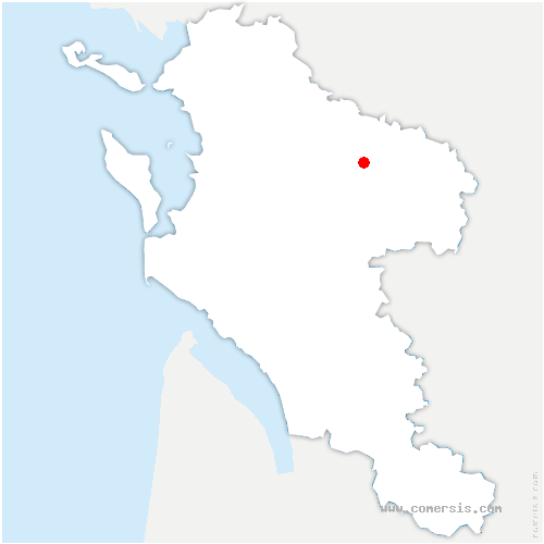 carte de localisation de Nieuil