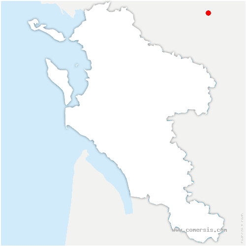 carte de localisation d'Oradour-Fanais