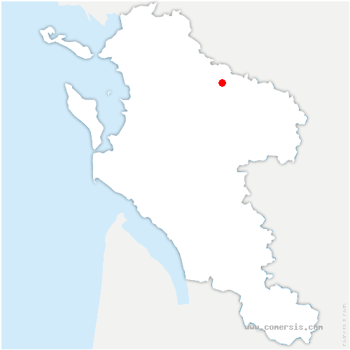 carte de localisation de Parzac