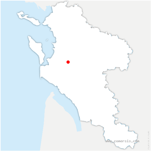 carte de localisation de Pont-l'Abbé-d'Arnoult
