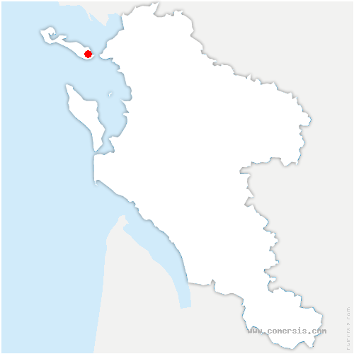 carte de localisation de Rivedoux-Plage