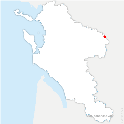 carte de localisation de Romazières