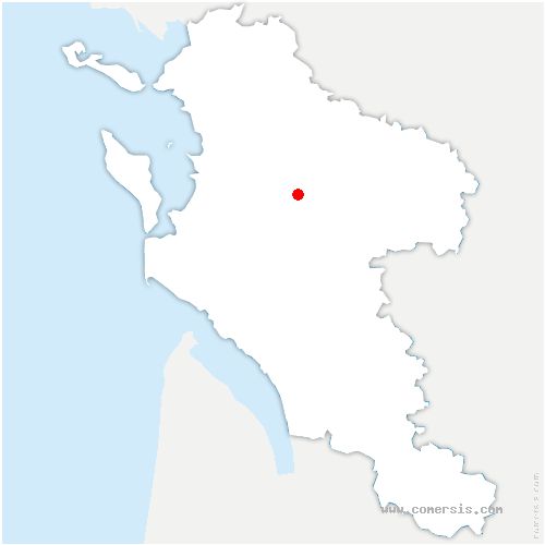 carte de localisation de Saint-Angeau