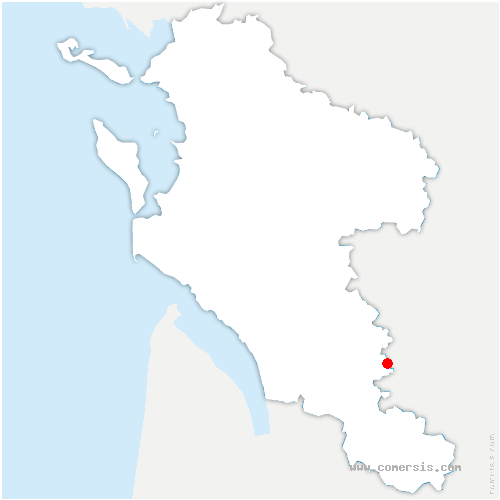 carte de localisation de Saint-Ciers-Champagne