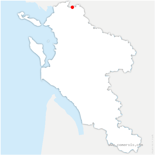 carte de localisation de Saint-Jean-de-Liversay