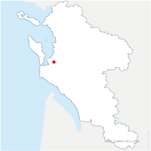carte de localisation de Saint-Just-Luzac