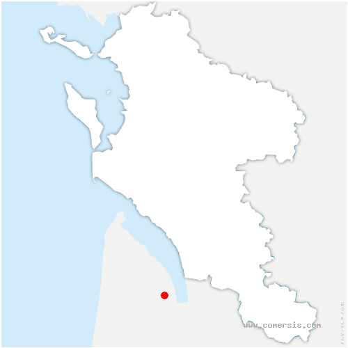 carte de localisation de Saint-Séverin