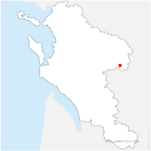carte de localisation de Sauvagnac