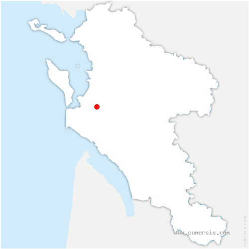 carte de localisation de Secondigny