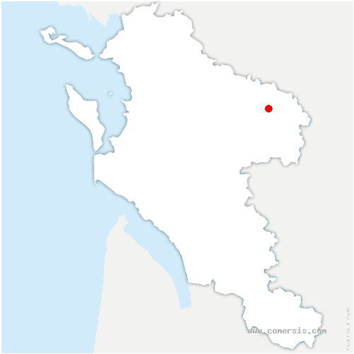 carte de localisation des Terres-de-Haute-Charente 
