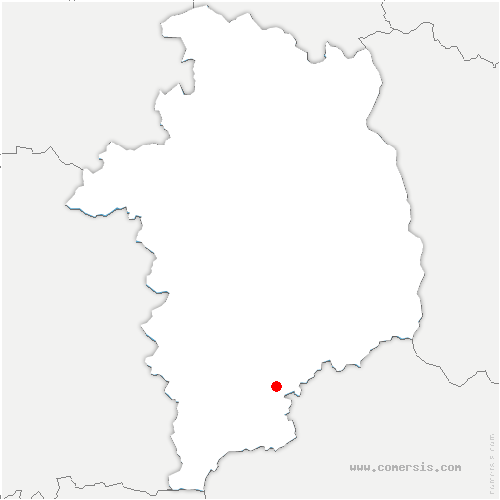 carte de localisation de Ainay-le-Vieil