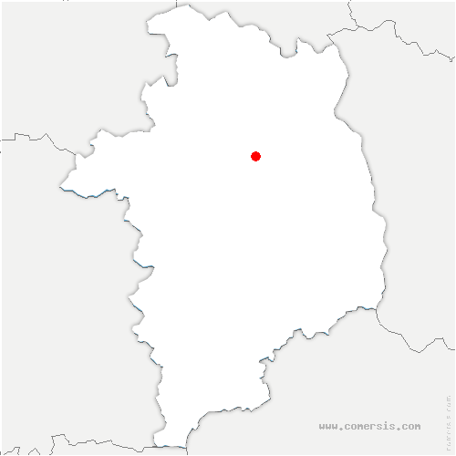 carte de localisation de Aix-d'Angillon