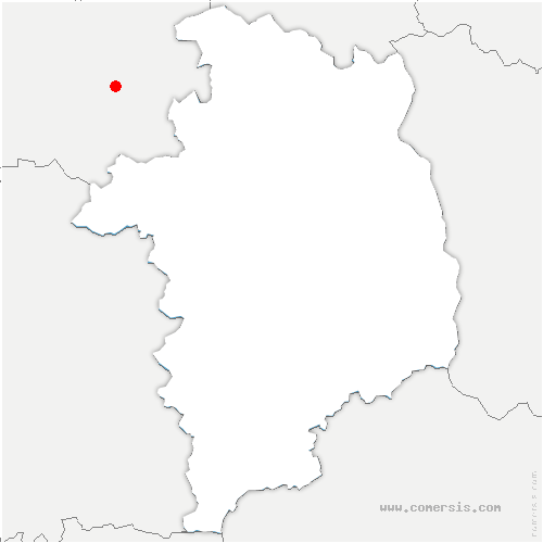 carte de localisation d'Alligny-Cosne