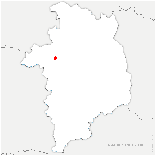 carte de localisation de Allouis