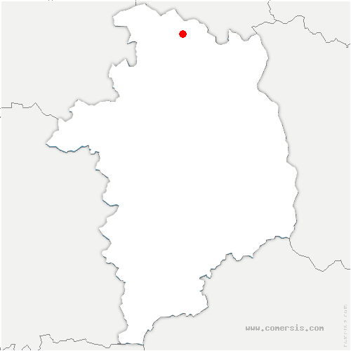 carte de localisation d'Argent-sur-Sauldre
