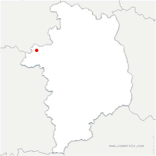 carte de localisation d'Artenay