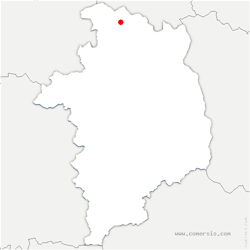 carte de localisation de Aubigny-sur-Nère