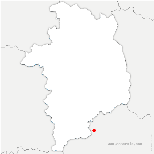 carte de localisation de Bazoches-en-Dunois