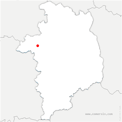 carte de localisation de Bougy-lez-Neuville