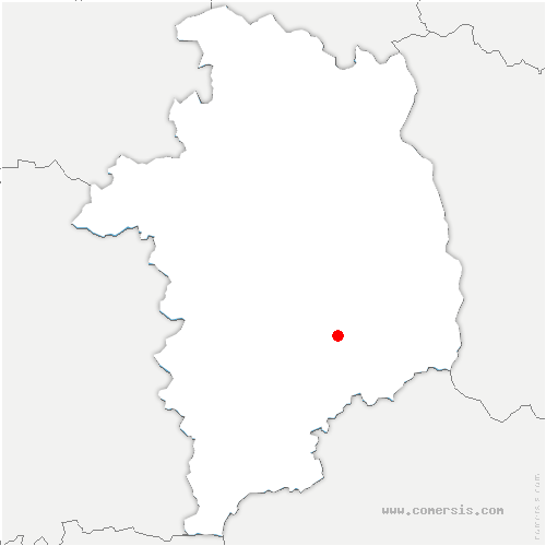 carte de localisation de Chalivoy-Milon