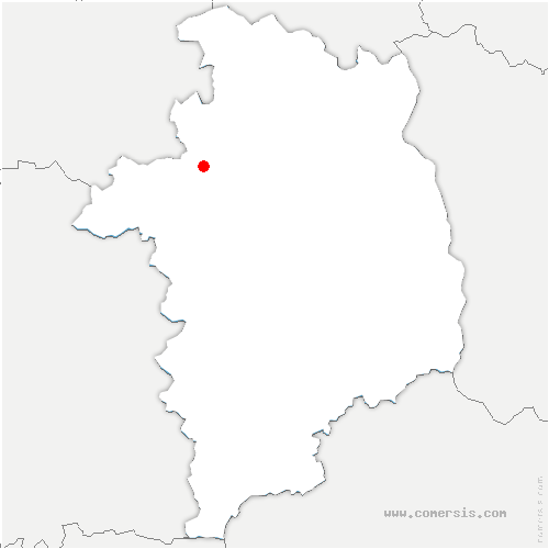 carte de localisation de Champlemy