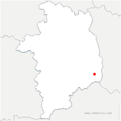 carte de localisation de Chapelle-Hugon
